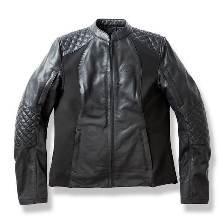 Indian Motorcycle ladies 'Drew' leather riding Jacket - black