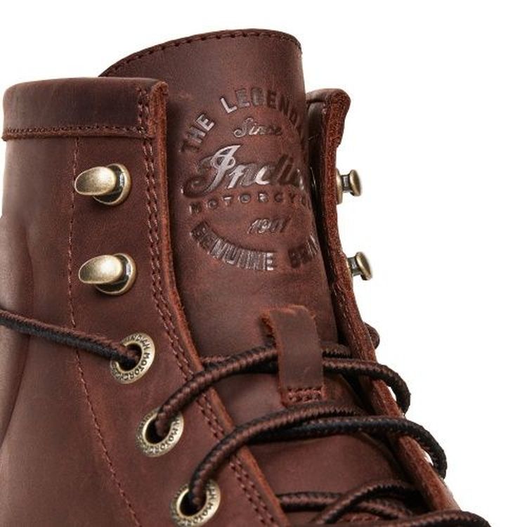 Indian Motorcycle men's moc toe boots - brown