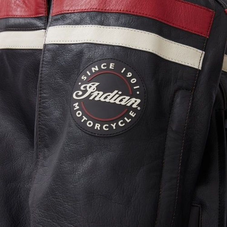 Indian Motorcycle Men's Freeway Jacket 2 - Black Buffalo Leather Riding Jacket With Removable Liner & Armor