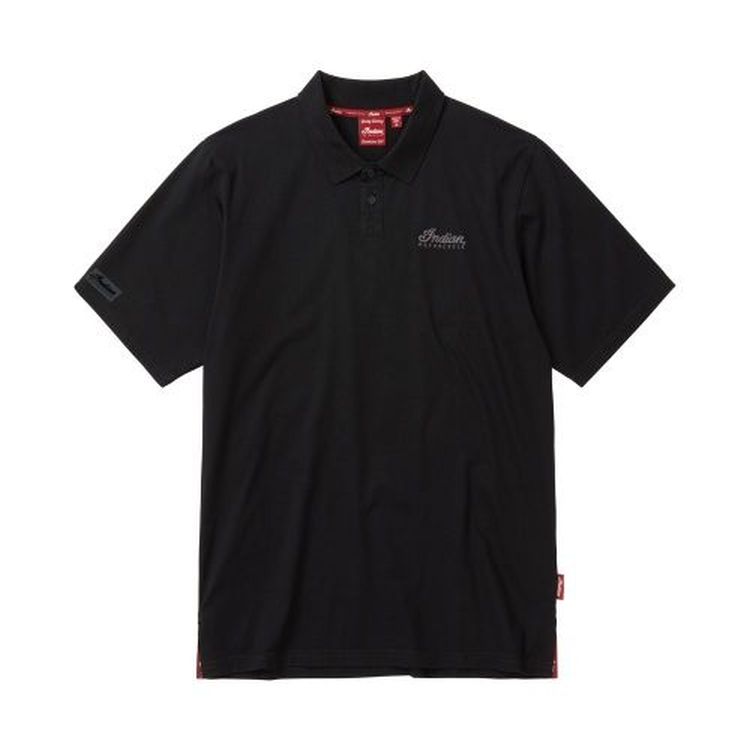 Indian Men's Polo Shirt, Black