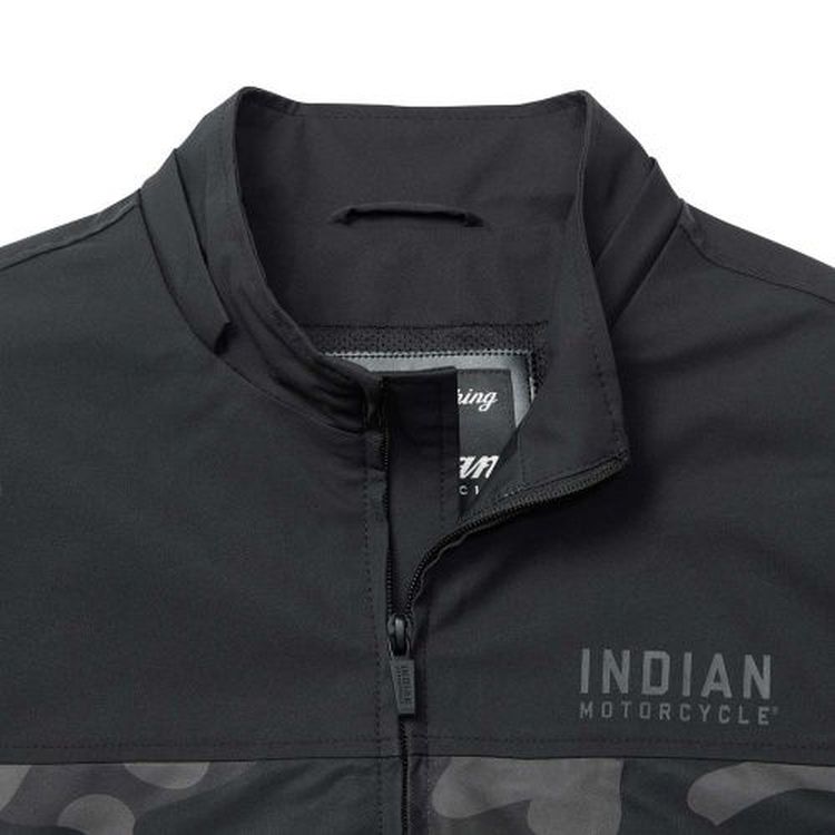 Indian Motorcycle Men's Casual Camo Jacket - Black