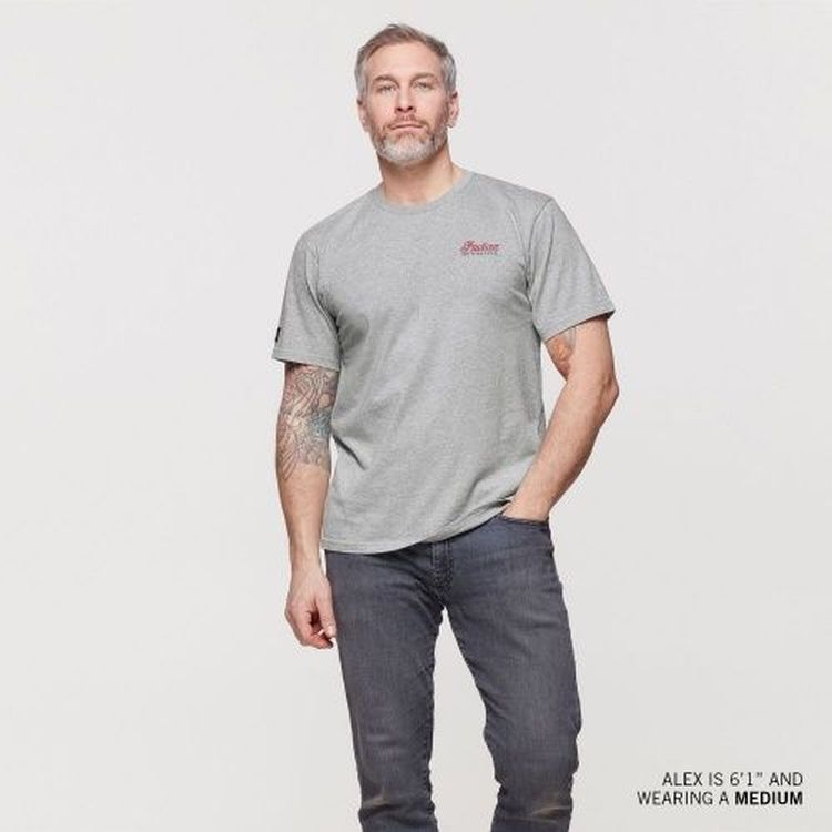 Indian Motorcycle 1910 Script T-Shirt - Grey