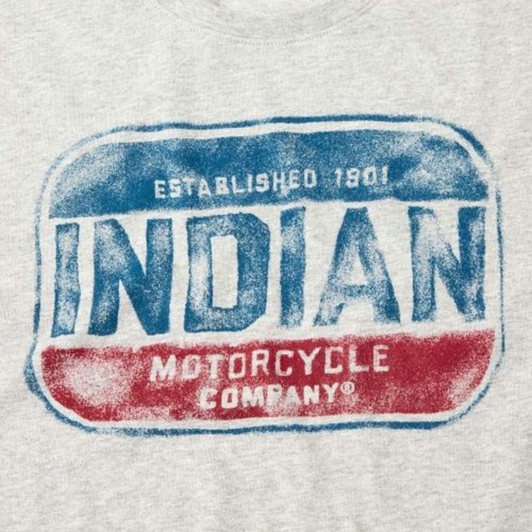 Indian Motorcycle Indian Sign T-Shirt - Grey