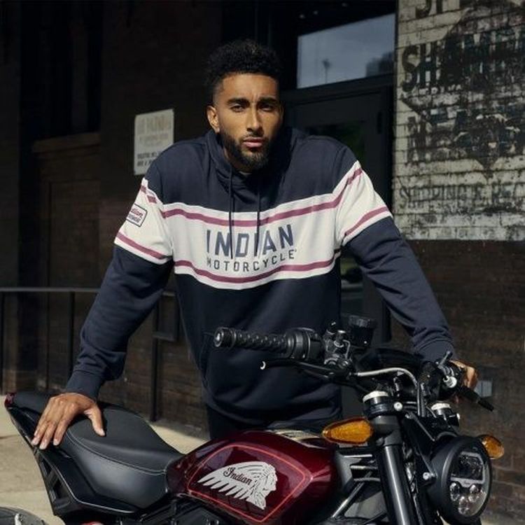 Indian Motorcycle Men's Pullover Hoodie - Navy