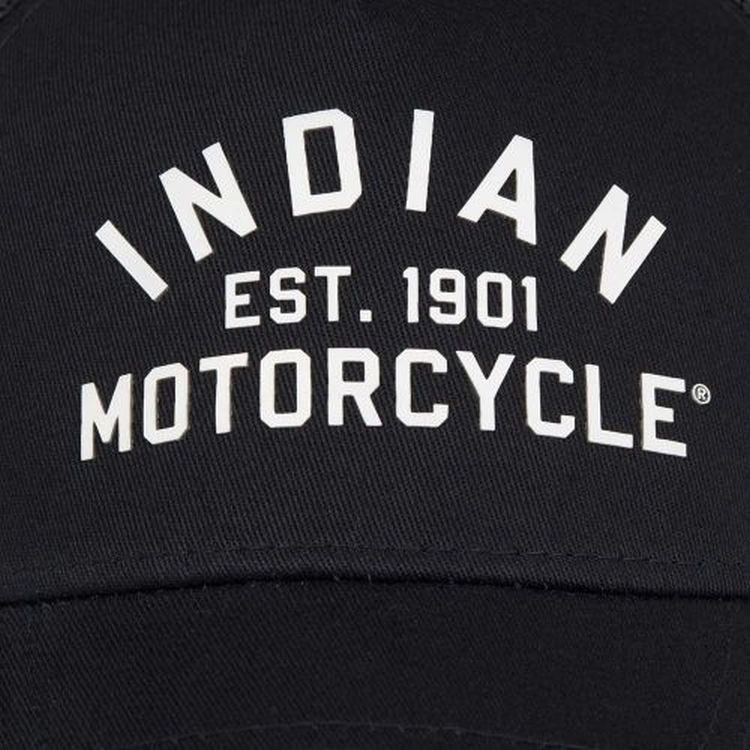 Indian Motorcycle Trucker Cap Black Moore Speed Racing