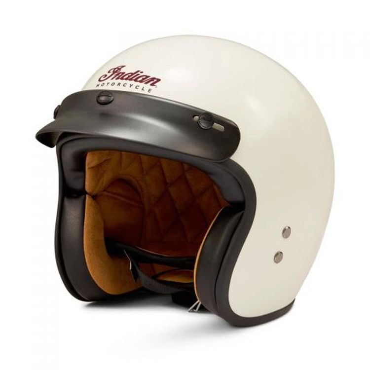 Indian Motorcycle Retro Cream Open Face Helmet