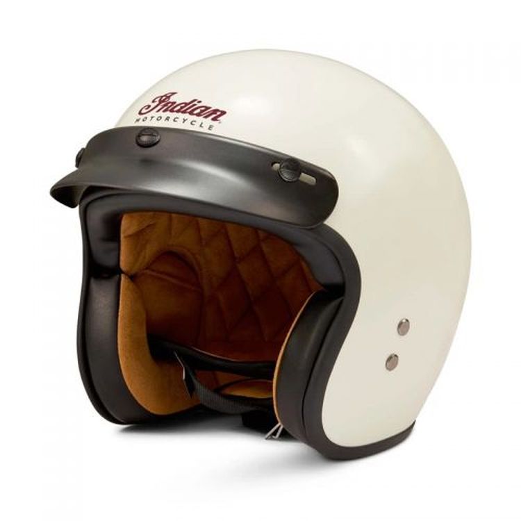 Indian Motorcycle ECE Retro Cream V2 Open Face Helmet