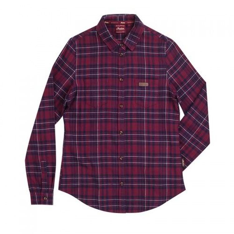 Indian Motorcycle Women's Red Plaid Shirt