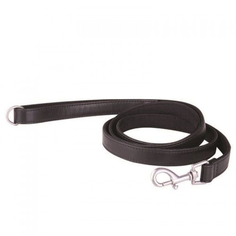 Indian Leather Dog Leash Embossed Branding, Black