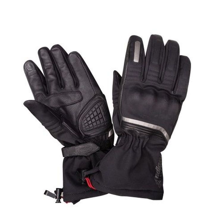 Indian Motorcycle Men's Winter Riding Gloves with Hard Knuckles - Black