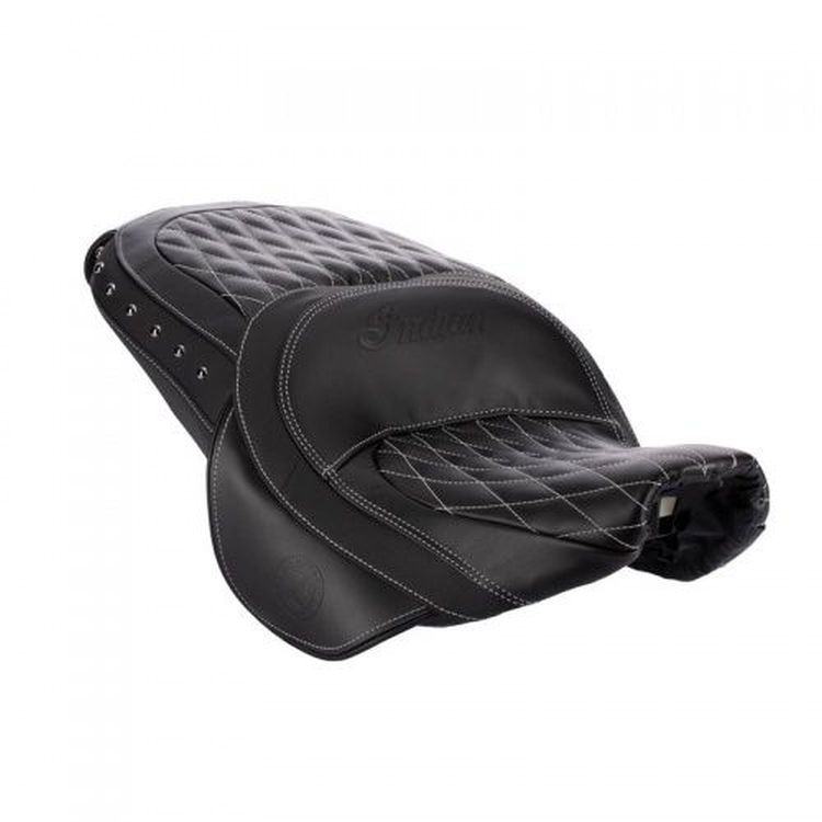 Indian Genuine Leather Touring Heated Seat - Black