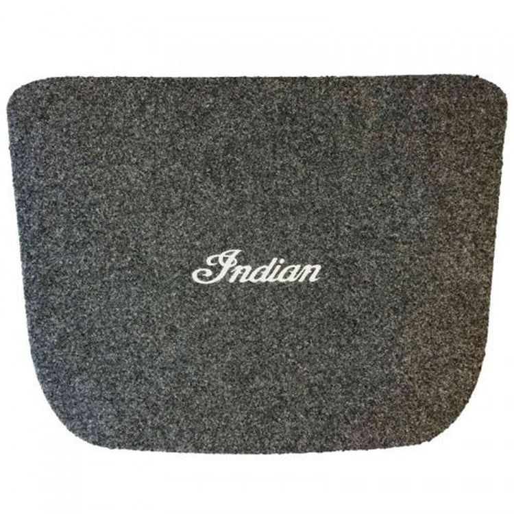 Indian Roadmaster Classic Carpet Trunk Mat with Script Logo, Gray