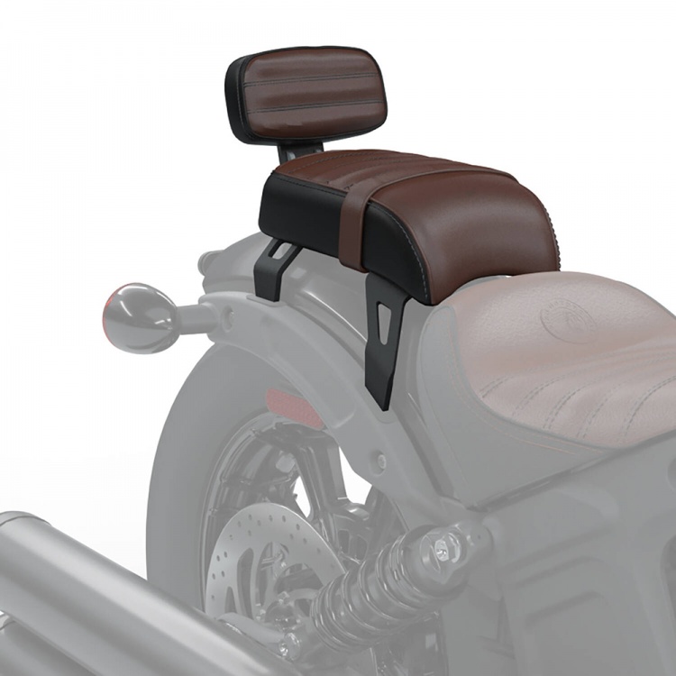 Indian Scout Bobber Passenger Seat with Backrest