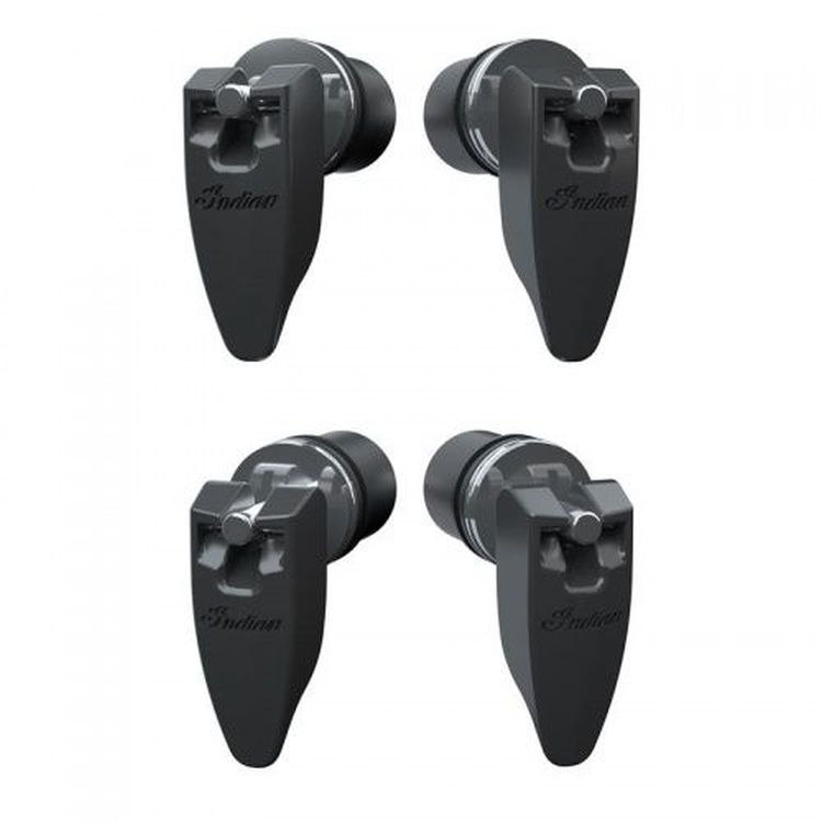 Indian Scout Quick Release SemiRigid Saddlebags, Black Moore Speed Racing