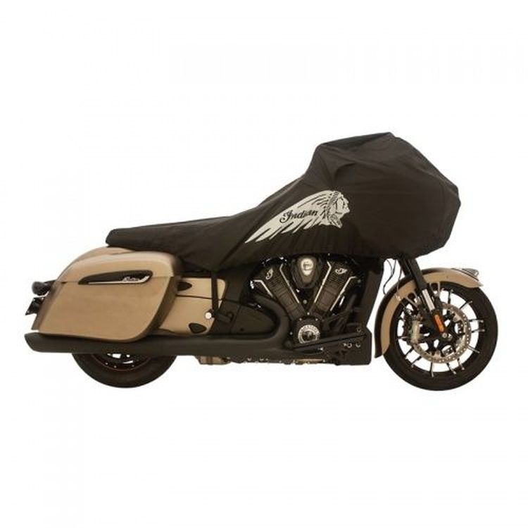 Indian Challenger Motorcycle Half Travel Cover, Black