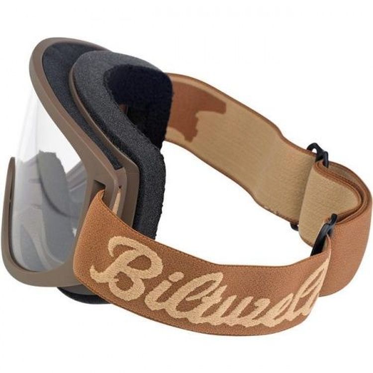 Biltwell Moto 2.0 Goggles Script Chocolate