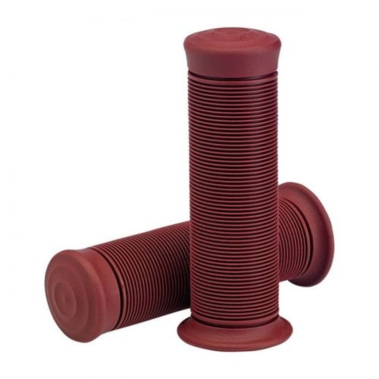 Biltwell Kung FU TPV Grips Oxblood - For 1'' Inch Motorcycle Handlebars