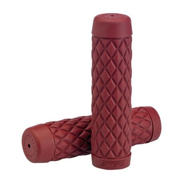 Biltwell Torker TPV Grips Oxblood - For 7/8'' 22mm Motorcycle Handlebars