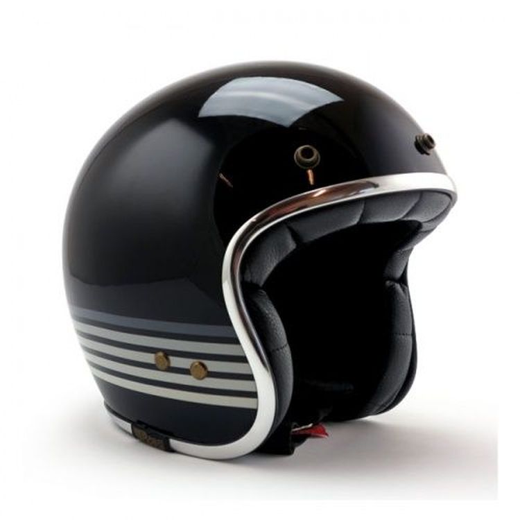 Roeg JETTson Graphite Sky Open Face Helmet, Gloss Black