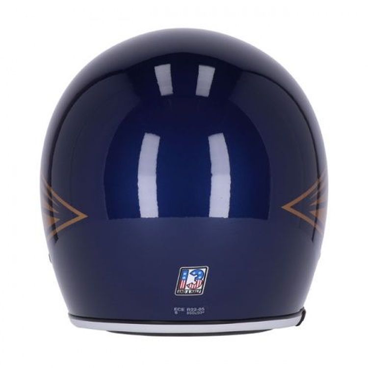 Roeg JETTson 2.0 x 13 1/2 Open Face Helmet, Skull Bucket Blue