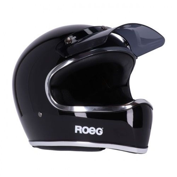 Roeg Peruna 2.0. Midnight Full Face Helmet, Metallic Black