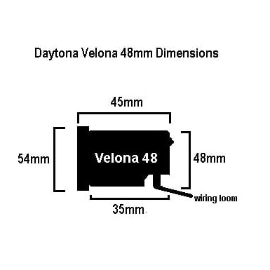 DAYTONA 48mm Velona Speedometer 260 Black