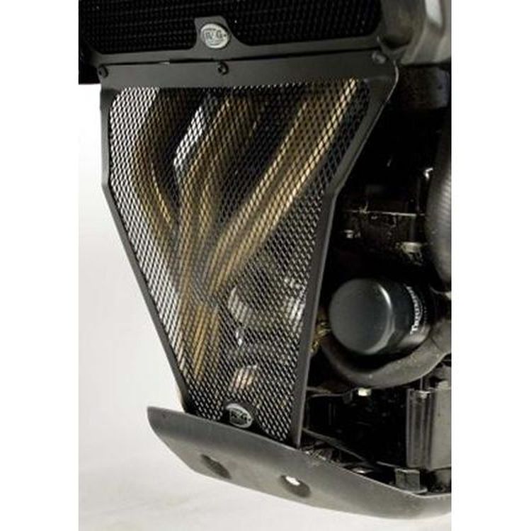 Downpipe Grille, Triumph Tiger 800 / XRx (must be fitted with RAD0101BK or RAD0187BK).  Compatible with plastic bash plate only