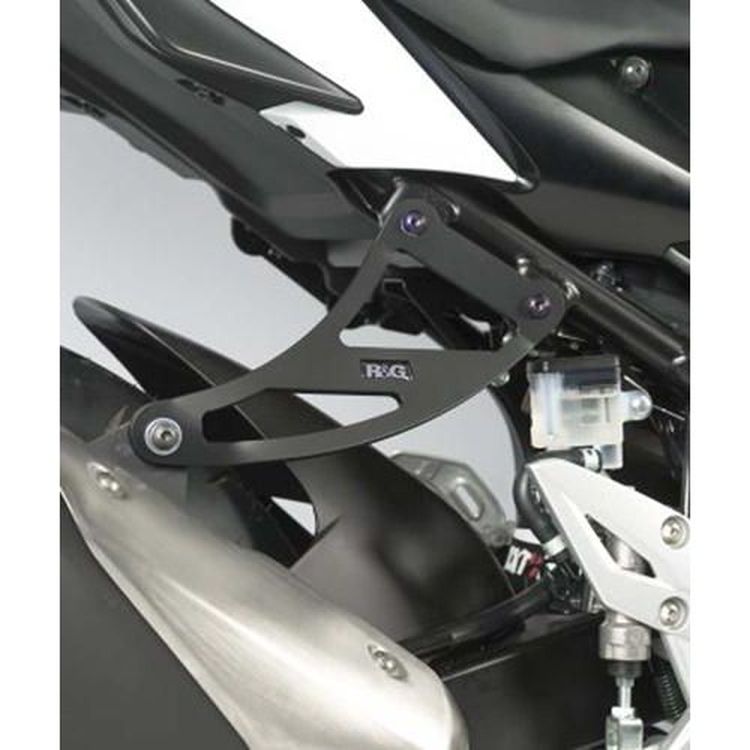 Exhaust Hanger + Rear Footrest Blanking Plate, Suzuki GSR750 '11-
