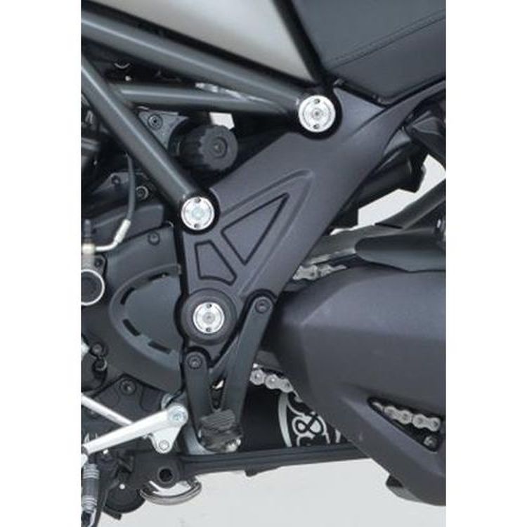 Frame Plug set, silver aluminium, set of 6 plugs, Ducati Diavel / Diavel Strada