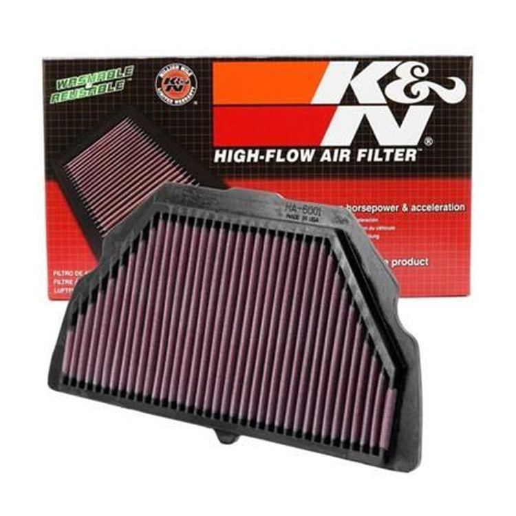 K&N Performance Lifetime Motorcycle Air Filter - HA-6001