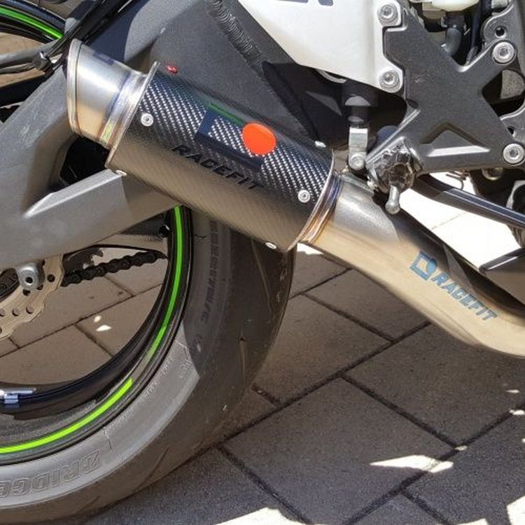 Racefit Growler Exhaust For 2016-2020 Kawasaki ZX10-R (Pillion Footrest Mounted)