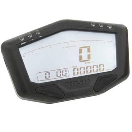 KOSO DB-02 Gauge for off road bikes - Speed, RPM, clock