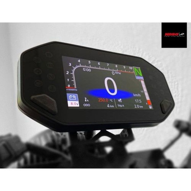 Koso RX4 Multifunction gauge for Yamaha MT and XSR Models