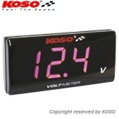 KOSO Super Slim Style Volt Meter, 8 - 18 volts