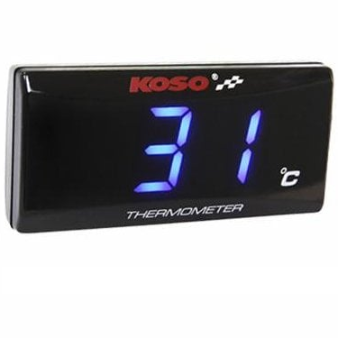 KOSO Super Slim Style Temperature Gauge - Includes Temperature sensor