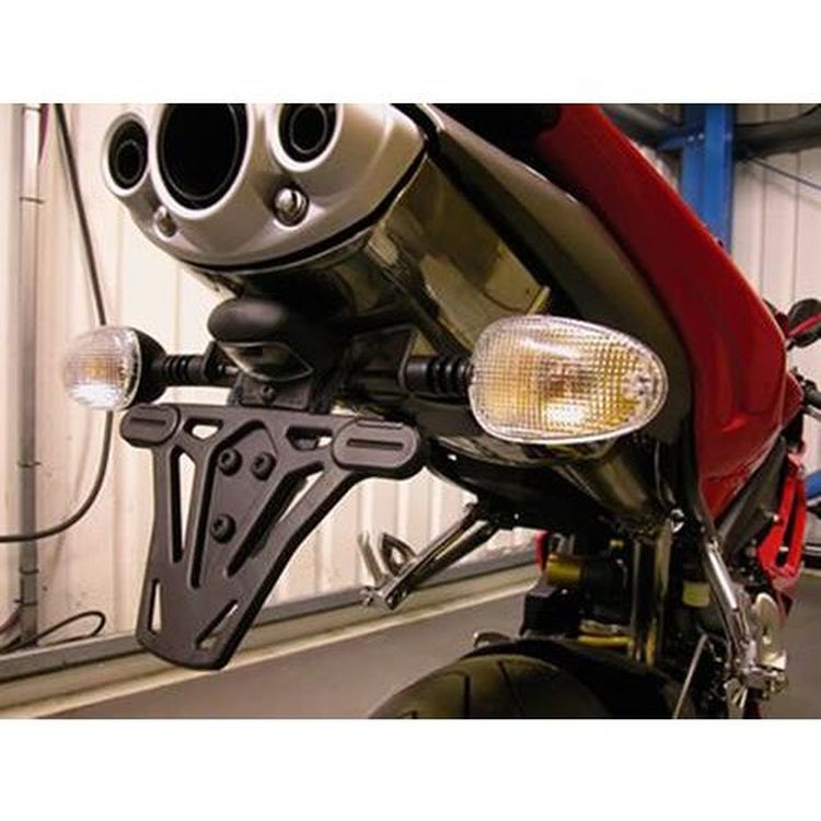 Licence Plate Holder, Triumph 675 Daytona '06-'12 (standard exhaust + OVAL Arrow exhaust)