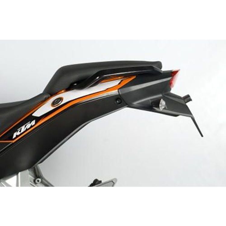 Licence Plate Holder, KTM 125/200 Duke and 390 Duke up to '14 (moulded, with aluminium hanger)