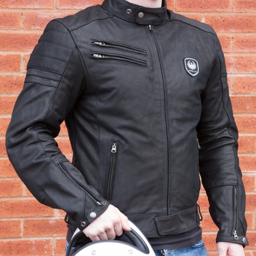 Merlin Alton Black Leather Motorcycle Jacket