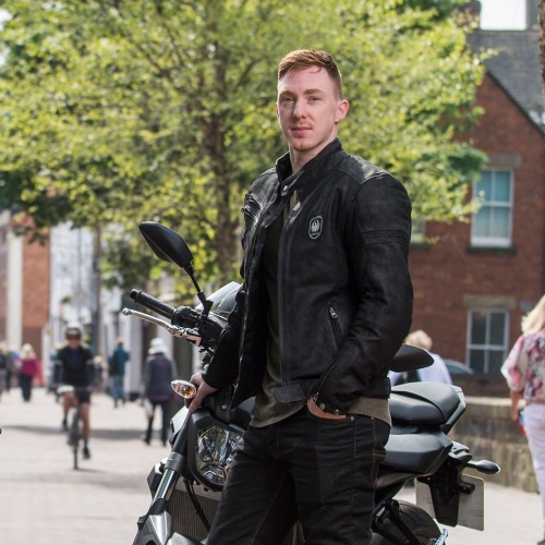 Merlin Alton Black Leather Motorcycle Jacket