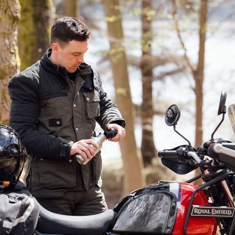 Merlin Mahala D30 Cordura Explorer Motorcycle Jacket - Black & Olive