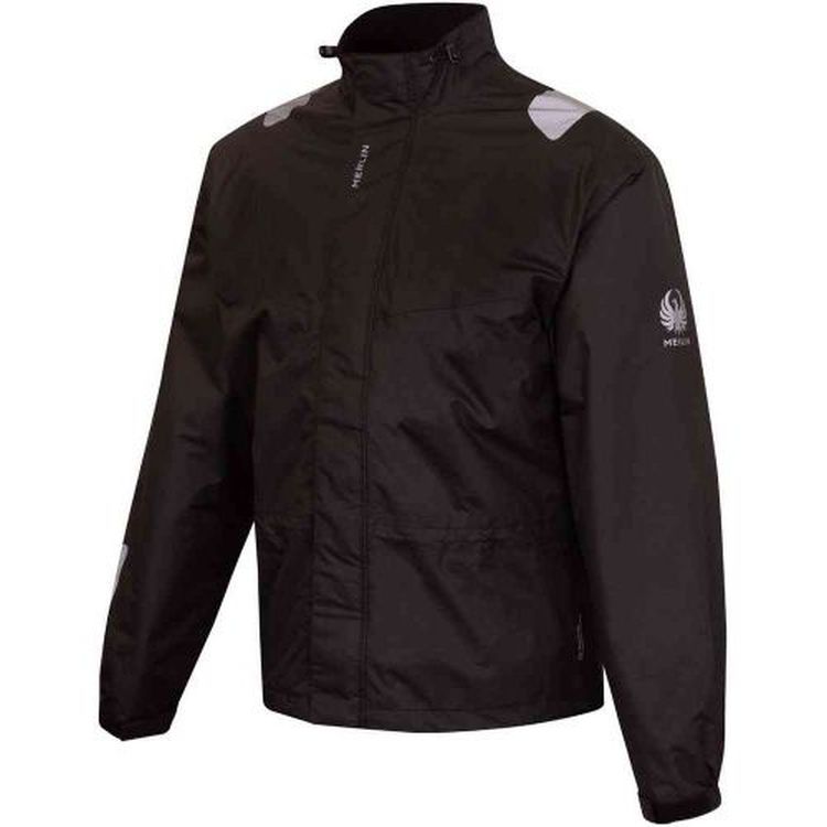 Merlin Platinum Laminate Waterproof Over Jacket, Black