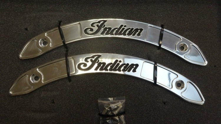 Indian Scout rear fender / mudguard accents - Moore Speed Racing