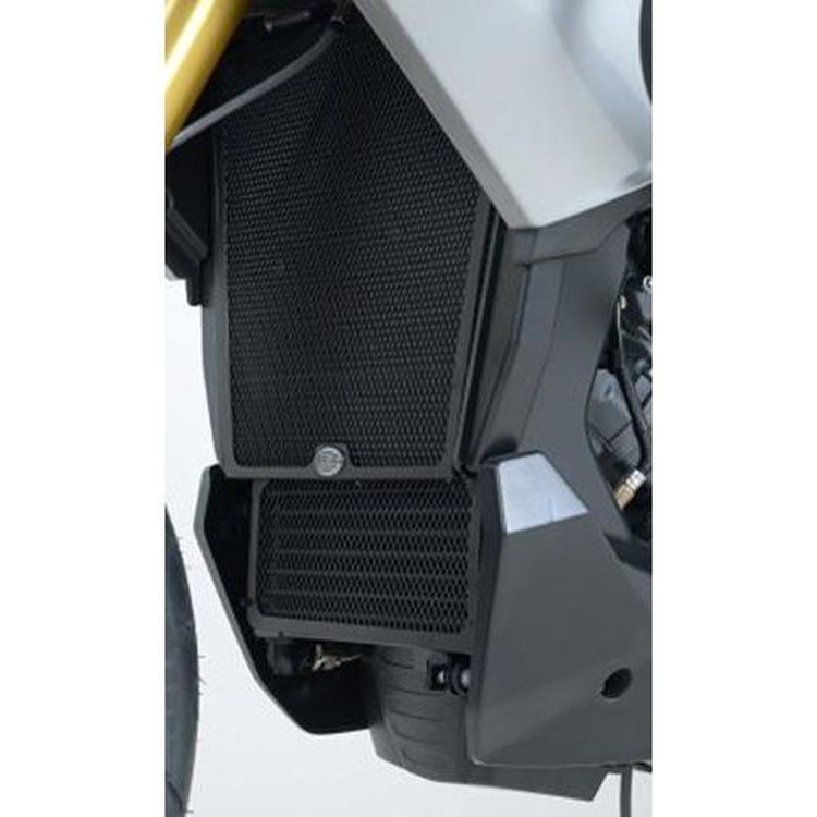 Radiator & Oil Cooler Guard, BLACK - Aprilia Caponord 1200