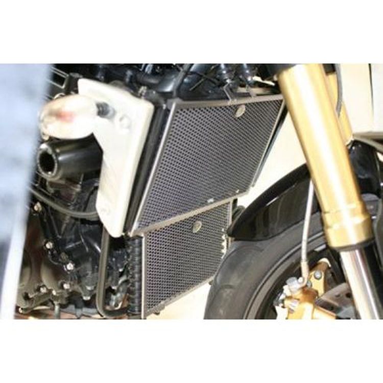 Radiator & Oil Cooler Guard Set BLACK - Suzuki GSXR 1000 K7-K8