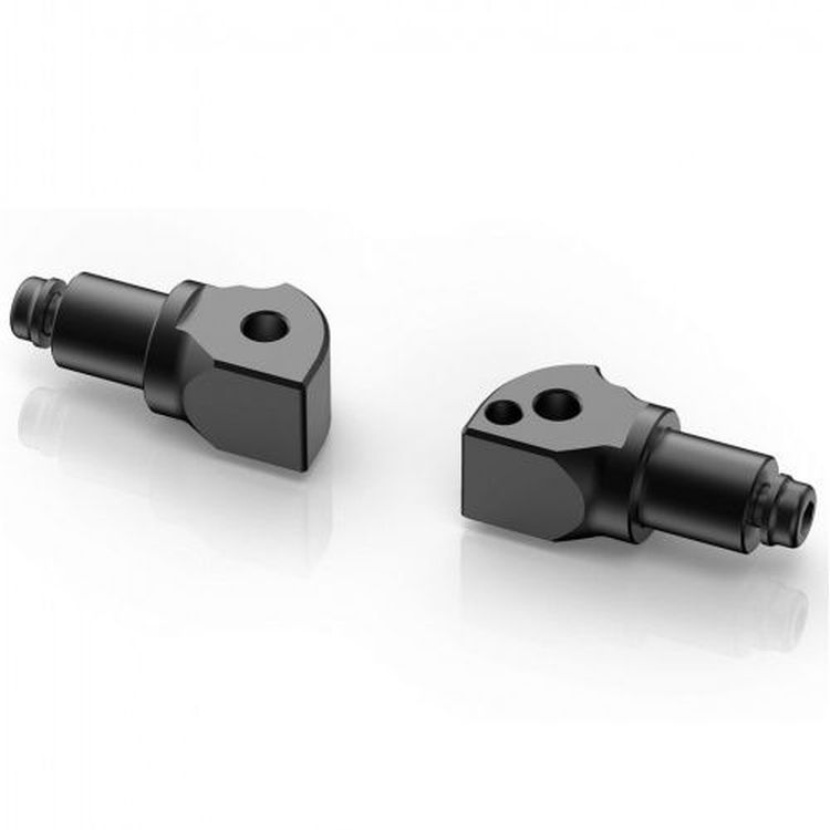 Rizoma Pillion Pro/B-Pro/Street Footpeg Adapter, Black PE771B