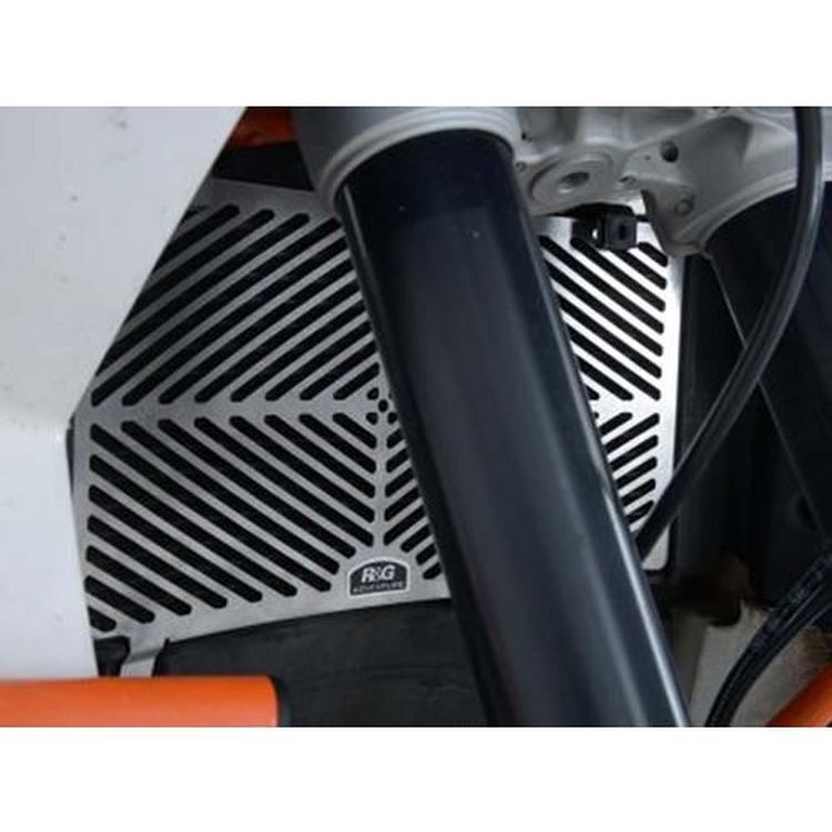 ZIEGER Radiator Cover Grille For KTM 950 / 990 Adventure R – Clean Black Stainless