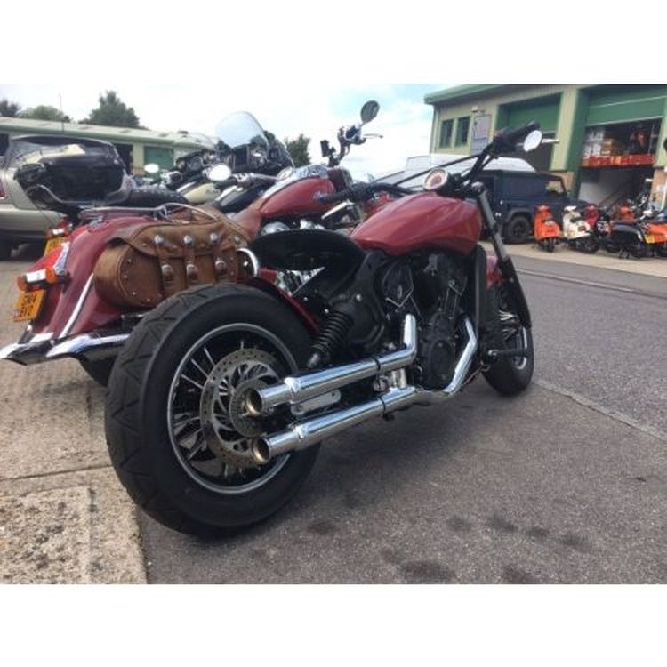 Chrome Trumpet silencers 47cm silencers for Indian Scout
