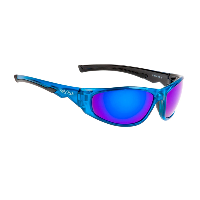 Ugly Fish Torpedo Riding Sunglasses - Blue Frame & Blue Revo Lens