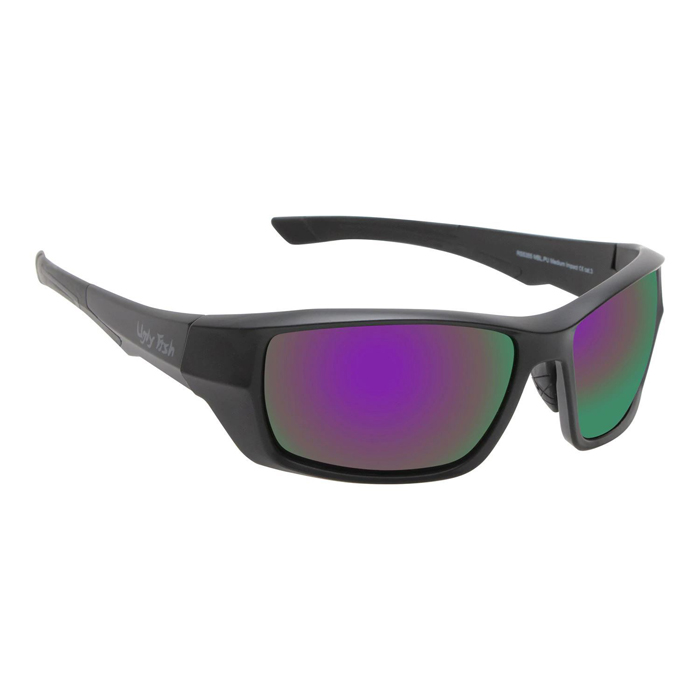 Ugly Fish Riderz Lifestyle Sunglasses - Matt Black Frame & Purple Revo Lens