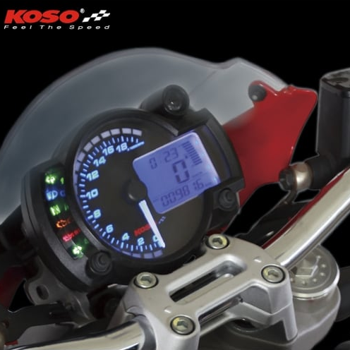 KOSO  RX-2N+ 10K Black Multifunction Gauge Speedo